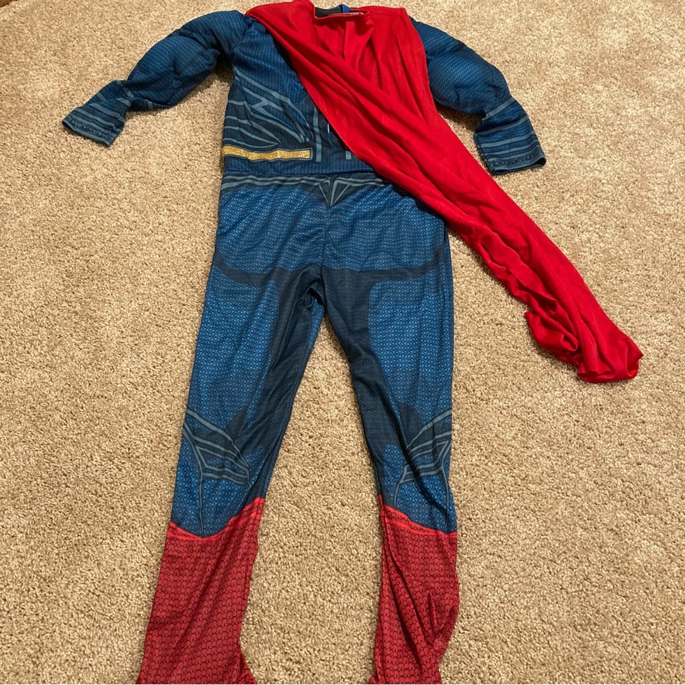 Rubie's DC Justice League Superman Costume NIP Size M 8-10 - Picture 3 of 3